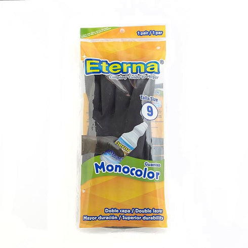 guante eterna negro 2u talla 9
